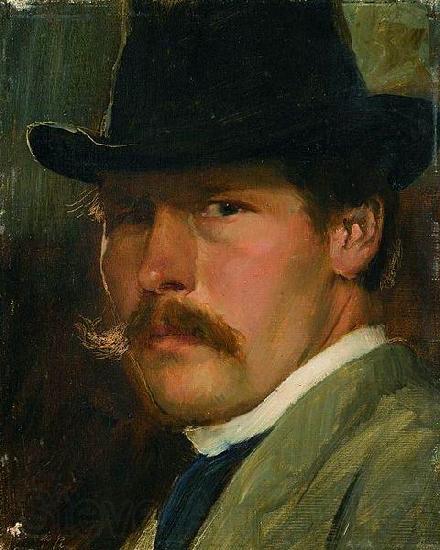 Paul Raud Self-Portrait with a Hat